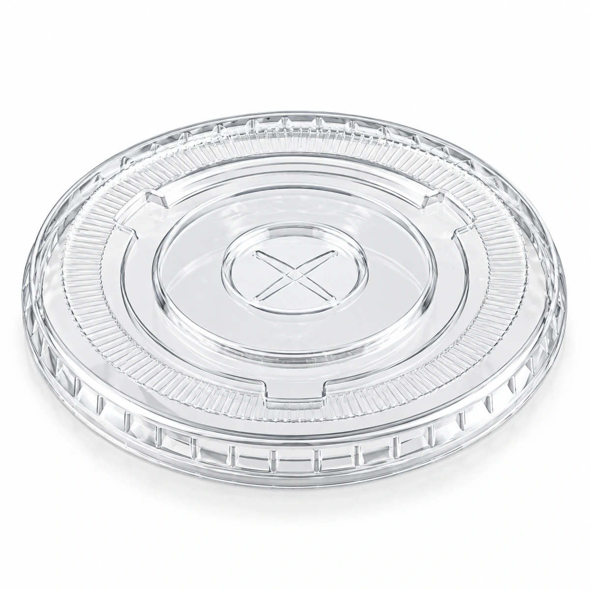 107 PET flat lid